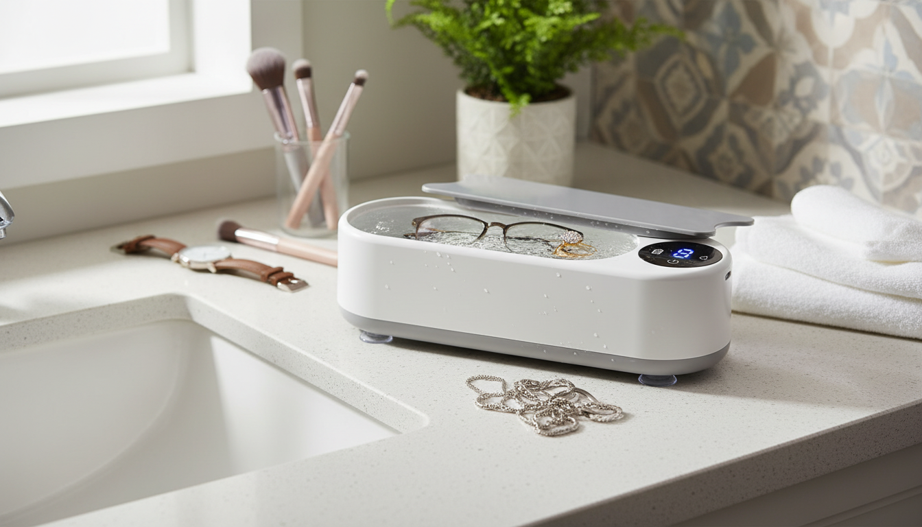 450ml Portable Ultrasonic Cleaner for Jewelry & Glasses
