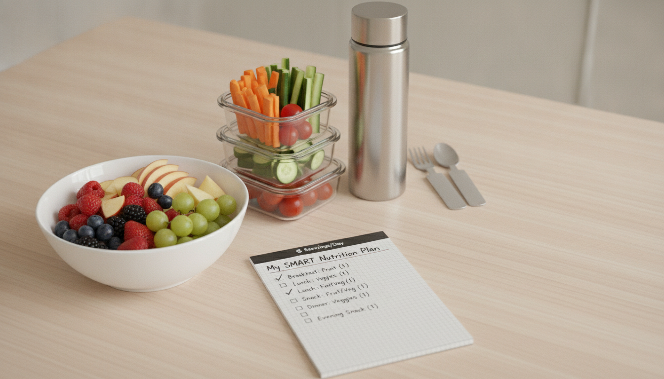 Nutrition SMART Goal Example: 5 Servings a Day Plan